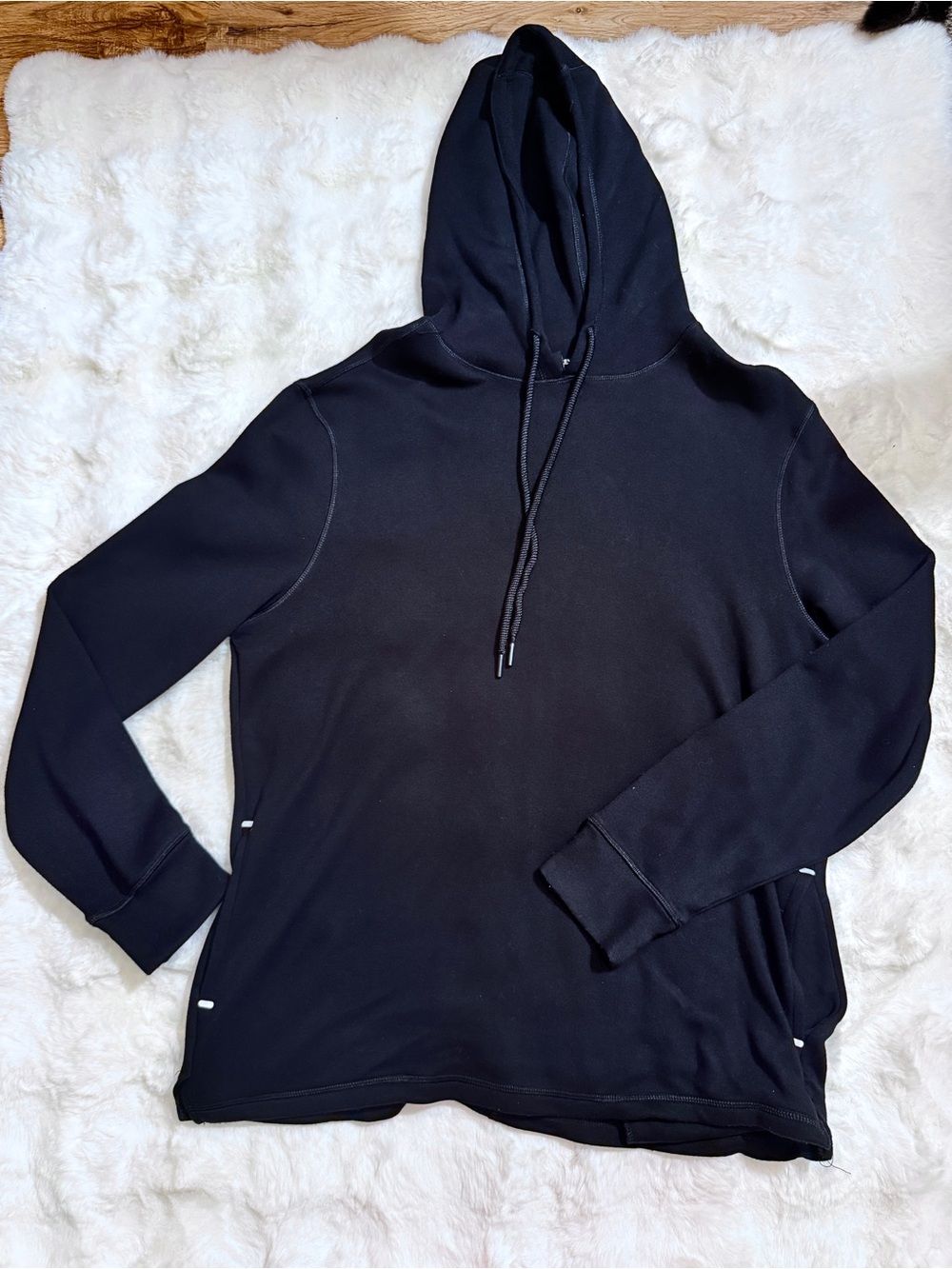 Jockey Sport Men’s Black Pullover Hoodie Size L NWOT